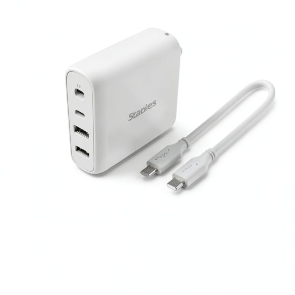Staples 100W GaN Wall Charger Fast Charging Compact Design-0