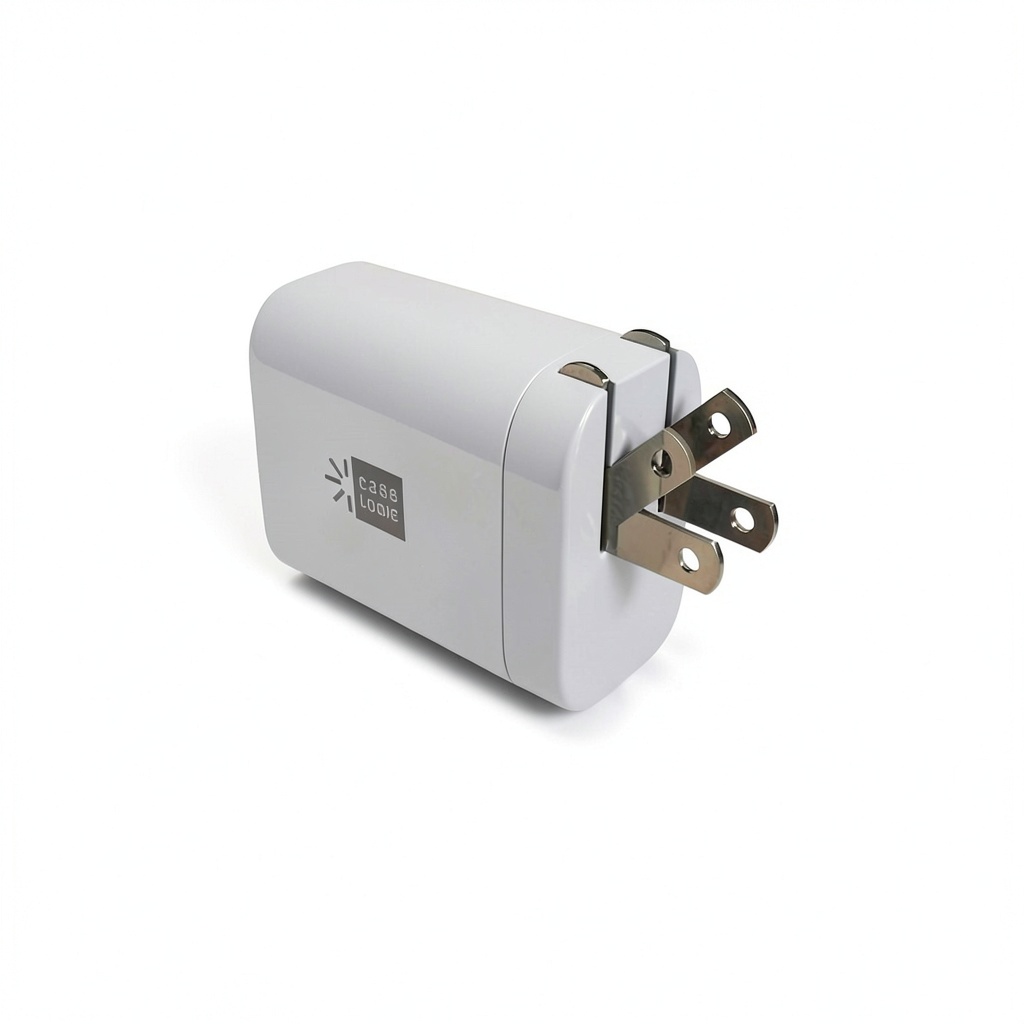 CLPDW6105WT wall charger plugged into an outlet with devices connected