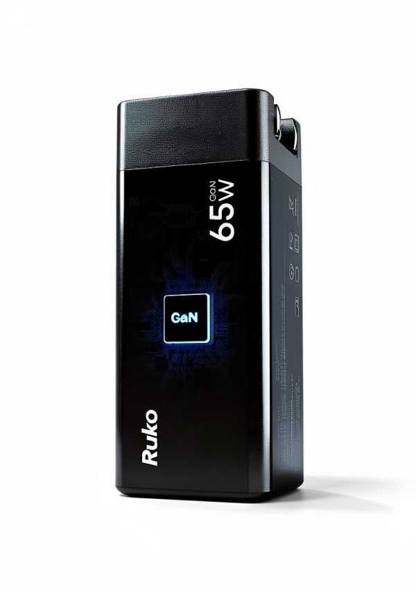 Ruko 65W Fast Charger Compact 3 Port Universal Power Adapter-3