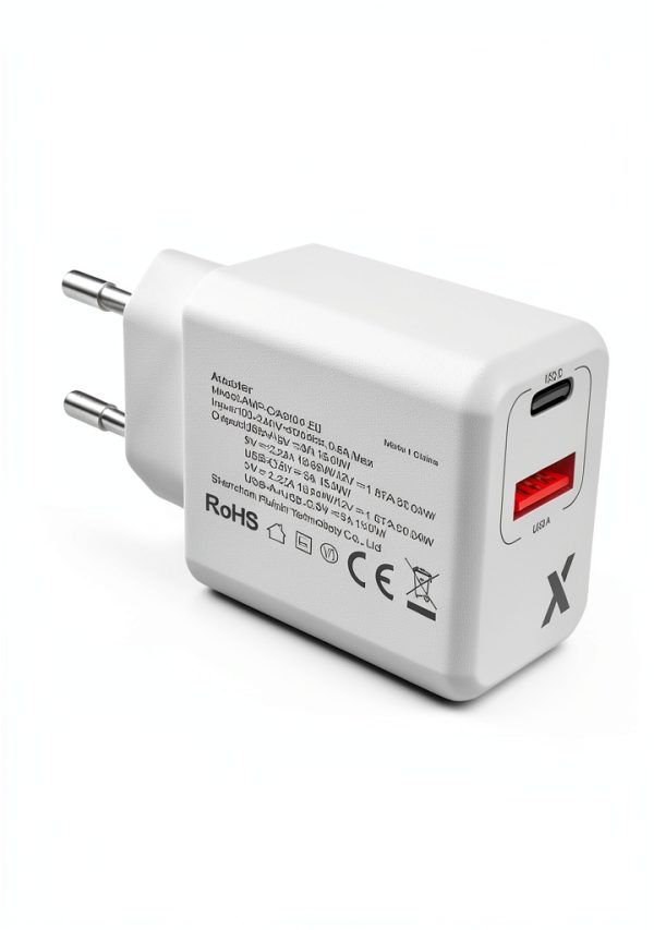 AmpSentrix 20W USB C A Wall Power Adapter Fast Charging-6