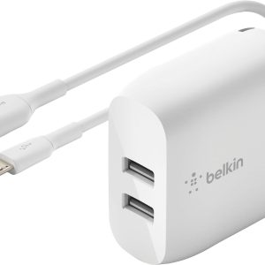 Belkin 24W Dual USB Wall Charger Fast Charging Technology-0