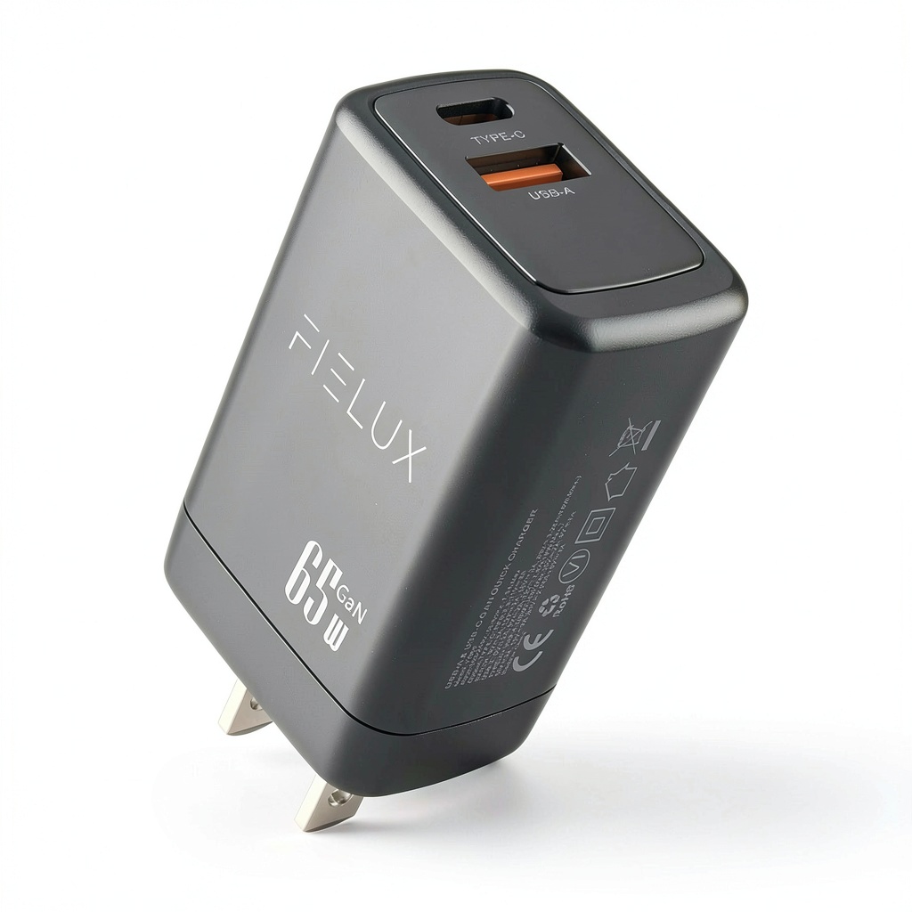 FIELUX 65W GaN charger in use with multiple devices