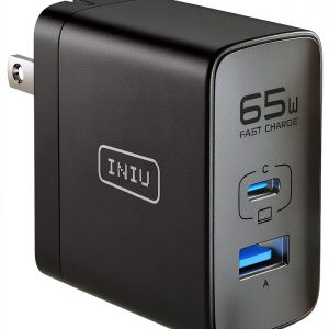 INIU 65W GaN Fast Charger Compact Dual Port Power Adapter-0