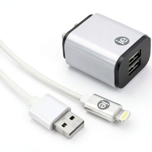 iEssentials Dual USB Wall Charger Fast Charging MFi-0