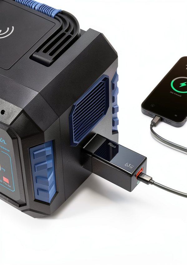 Ruko 65W Fast Charger Compact 3 Port Universal Power Adapter-2