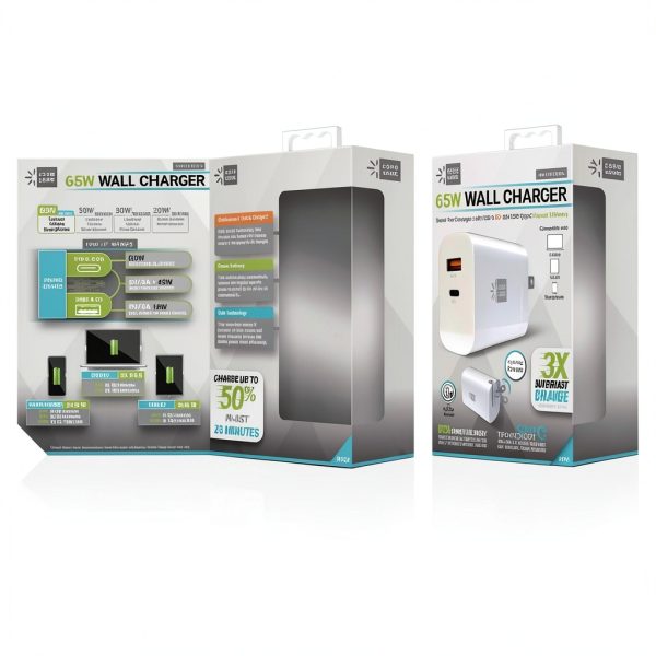 CLPDW6105WT Wall Charger Super Fast USB QC Type C Power-2