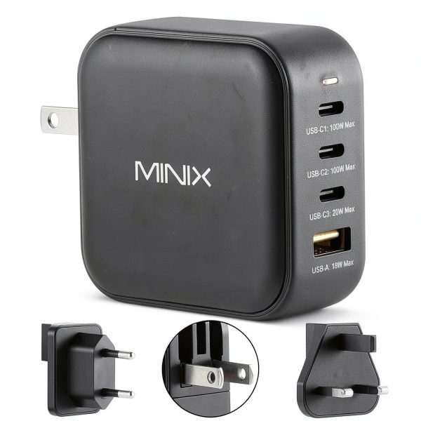 MINIX NEO P3 GaN Charger 100W USB-C Travel Adapter-0