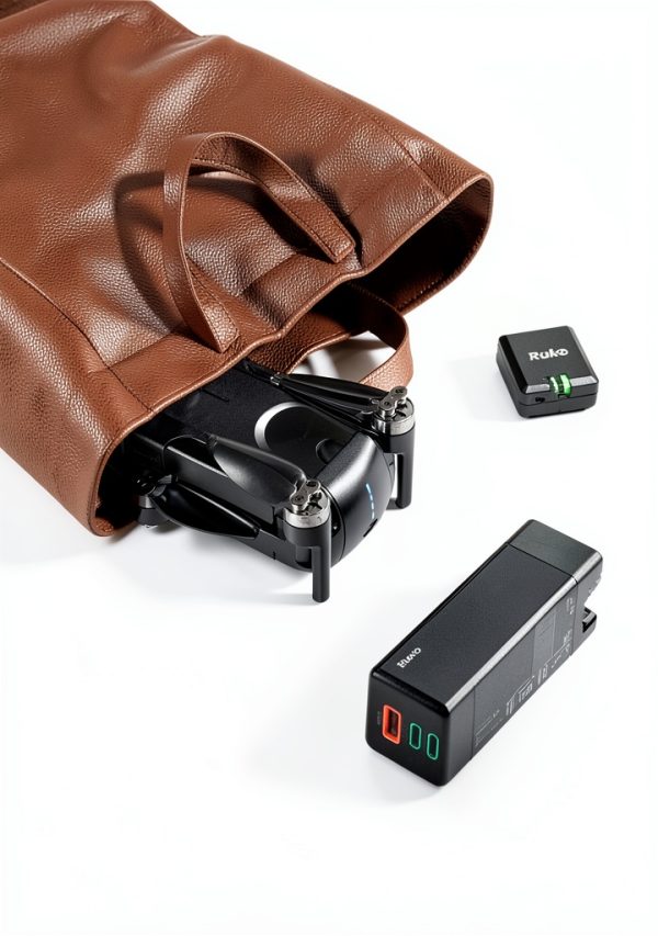 Ruko 65W Fast Charger Compact 3 Port Universal Power Adapter-6