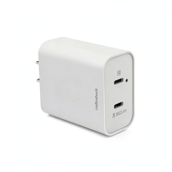 Dual USB C Charger 40W Fast Charging Portable White-0