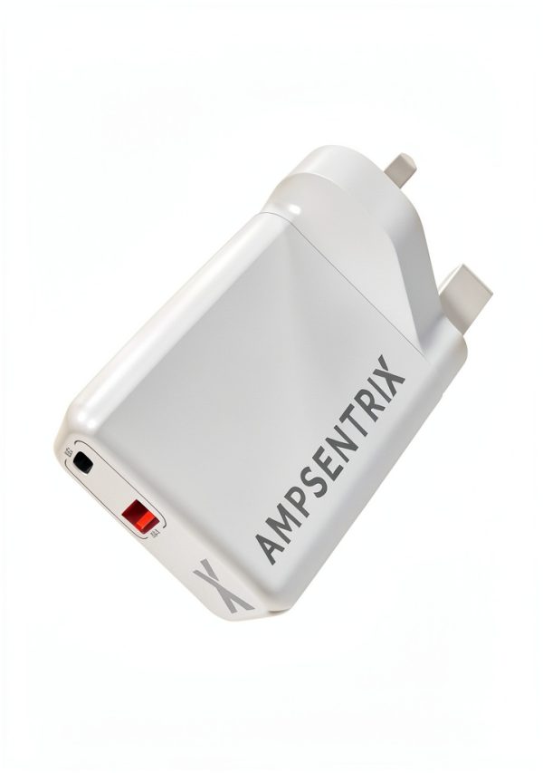 20W USB C Power Adapter AmpSentrix Dual Port Wall Charger-6