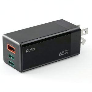 Ruko 65W Fast Charger Compact 3 Port Universal Power Adapter-0