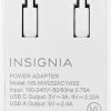 Insignia 32W Dual Port Wall Charger Compact Travel-3
