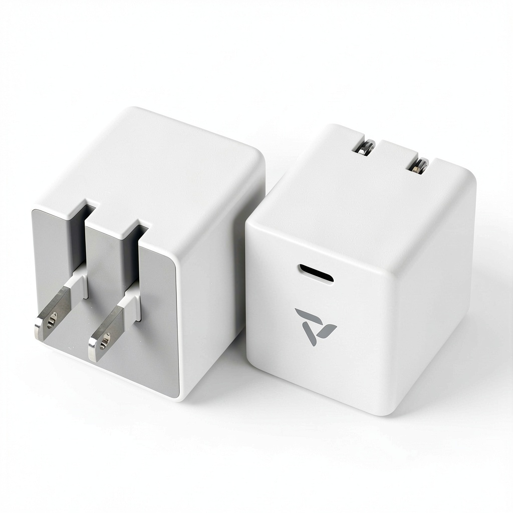 Vena 30W PD 3.0 charger folded on a travel backpack interior