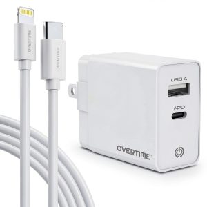 Overtime iPhone Charging Kit Fast Dual Port Compact Design-0