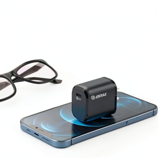 Esoulk 20W USB C PD Fast Charger Compact Travel Friendly-4
