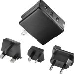 Insignia 30W Wall Charger 3 USB Ports Foldable Travel-0