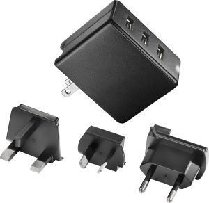 Insignia 30W Wall Charger 3 USB Ports Foldable Travel-0