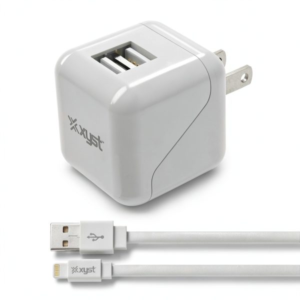 XYST Dual USB Wall Charger Fast Charge Foldable Design-10