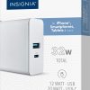 Insignia 32W Dual Port Wall Charger Compact Travel-4
