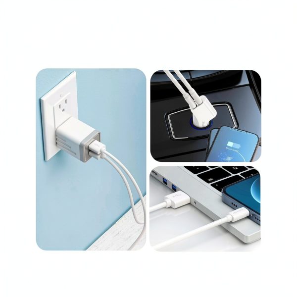 Apple MFi Charger Kit Fast Dual Charging Travel Ready-1