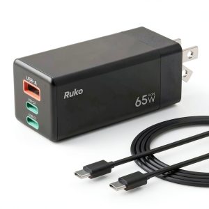 Ruko PD65W USB C Charger Fast Portable Foldable Travel-0