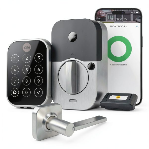 Yale Assure Lock 2 Smart Wi‑Fi Deadbolt Black Suede Satin Nickel-0